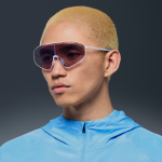 Lunettes de soleil effet miroir nike echo shield 2 - pourpre