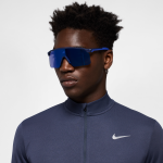 Lunettes de soleil effet miroir nike expedition shield - bleu