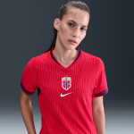 Maillot de foot authentic nike dri - fit adv norvge 2025 match domicile (quipe fminine) pour femme ...