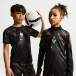 Maillot de foot � manches courtes replica nike dri - fit fff 2026 stadium gardien de but pour ado - noir ...