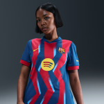 Maillot de foot replica nike dri - fit fc barcelona 2025 / 26 stadium 4e tenue pour femme - bleu