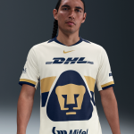 Maillot de foot replica nike dri - fit pumas unam 2025 / 26 stadium domicile pour homme - blanc
