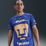 Maillot de foot replica nike dri - fit pumas unam 2025 / 26 stadium extrieur pour homme - bleu