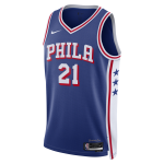 Maillot nike dri - fit nba swingman joel embiid philadelphia 76ers icon edition pour homme - bleu