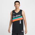 Maillot nike nba swingman victor wembanyama san antonio spurs city edition pour homme - noir