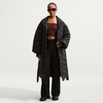 Manteau impermable oversize en duvet therma - fit nike swoosh series pour femme - noir