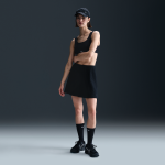 Mini - jupe ctele nike sportswear chill knit pour femme - noir