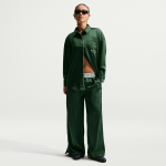 Pantalon ample en satin � taille mi - haute nike pour femme - vert