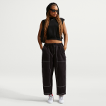 Pantalon ample style charpentier taille basse nike pour femme - noir