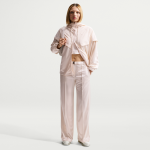 Pantalon ample � taille mi - haute et � pinces nike pour femme - blanc