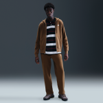 Pantalon  cordons lastiques en fleece nike club pour homme - marron