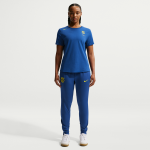 Pantalon de foot en maille nike dri - fit fc barcelona strike 4e tenue pour femme - bleu