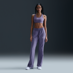 Pantalon en maille coupe slim  taille mi - haute nike windrunner pour femme - pourpre