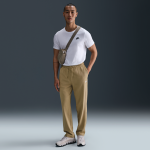 Pantalon en maille � ourlet ouvert nike club pour homme - marron