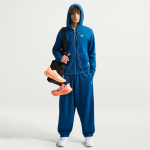 Pantalon en molleton oversize nike club pour homme - bleu