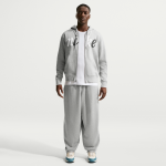 Pantalon en molleton oversize nike club pour homme - gris