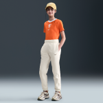 Pantalon oversize en tissu fleece nike sportswear pour ado (fille) - blanc Pantalon oversize en tissu fleece nike sportswear pour ado (fille) - blanc