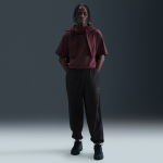 Pantalon  revers en fleece nike solo swoosh pour homme - noir