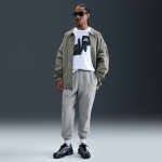 Pantalon à revers en tissu fleece brossé nike club pour homme - gris Pantalon à revers en tissu fleece brossé nike club pour homme - gris