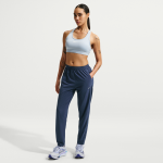 Pantalon de running 7 / 8  taille mi - haute dri - fit nike tempo pour femme - bleu