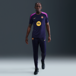 Pantalon de survtement de foot en maille nike dri - fit fc barcelona strike pour homme - pourpre