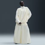 Pantalon de survêtement plissé taille mi - haute nike collection pour femme - blanc Pantalon de survêtement plissé taille mi - haute nike collection pour femme - blanc