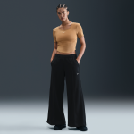 Pantalon de survêtement taille mi - haute à jambes larges nike pour femme - noir Pantalon de survêtement taille mi - haute à jambes larges nike pour femme - noir