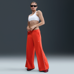 Pantalon de survêtement taille mi - haute à jambes larges nike pour femme - rouge Pantalon de survêtement taille mi - haute à jambes larges nike pour femme - rouge