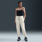Pantalon de surv�tement taille mi - haute nike tech fleece pour femme - blanc
