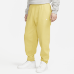 Pantalon en tissu fleece nike solo swoosh pour homme - jaune