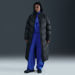 Parka � capuche ample en duvet storm - fit nike windpuffer pour femme - noir