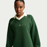 Polo oversize � motif nike phoenix fleece pour femme - vert