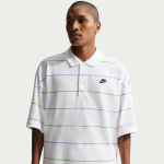 Polo � rayures oversize nike club pour homme - blanc