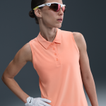 Polo sans manches dri - fit nike victory pour femme - orange