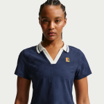 Polo de tennis court dri - fit nikecourt court collection pour femme - bleu