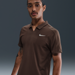 Polo de tennis dri - fit adv nikecourt slam pour homme - marron