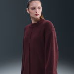 Pull à col ras - du - cou nike pour femme - rouge Pull à col ras - du - cou nike pour femme - rouge