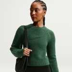 Pull slim � manches longues nike chill knit pour femme - vert