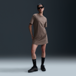 Robe t - shirt oversize nike sportswear chill knit pour femme - marron Robe t - shirt oversize nike sportswear chill knit pour femme - marron