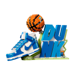 Set de construction nike dunk x lego ; avec minifigurine exclusive - bleu