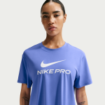 T - shirt ample nike pro pour femme - bleu