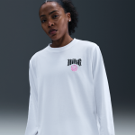 T - shirt de basket dri - fit nike pour femme - blanc T - shirt de basket dri - fit nike pour femme - blanc