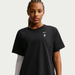 T - shirt de basket � manches courtes nike pour femme - noir