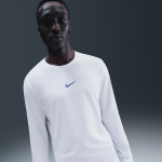 T - shirt de basketball à manches longues nike pour homme - blanc T - shirt de basketball à manches longues nike pour homme - blanc