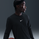 T - shirt de basketball à manches longues nike pour homme - noir T - shirt de basketball à manches longues nike pour homme - noir