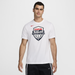 T - shirt de basketball nike dri - fit usab pour homme - blanc T - shirt de basketball nike dri - fit usab pour homme - blanc