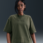 T - shirt boxy  manches courtes nike pour femme - vert
