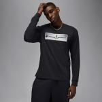 T - shirt à manches longues et col ras - du - cou jordan pour homme - noir T - shirt à manches longues et col ras - du - cou jordan pour homme - noir