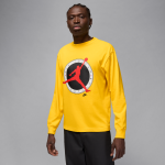 T - shirt � manches longues jordan flight club pour homme - jaune