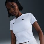 T - shirt moulant nike shox pour femme - blanc